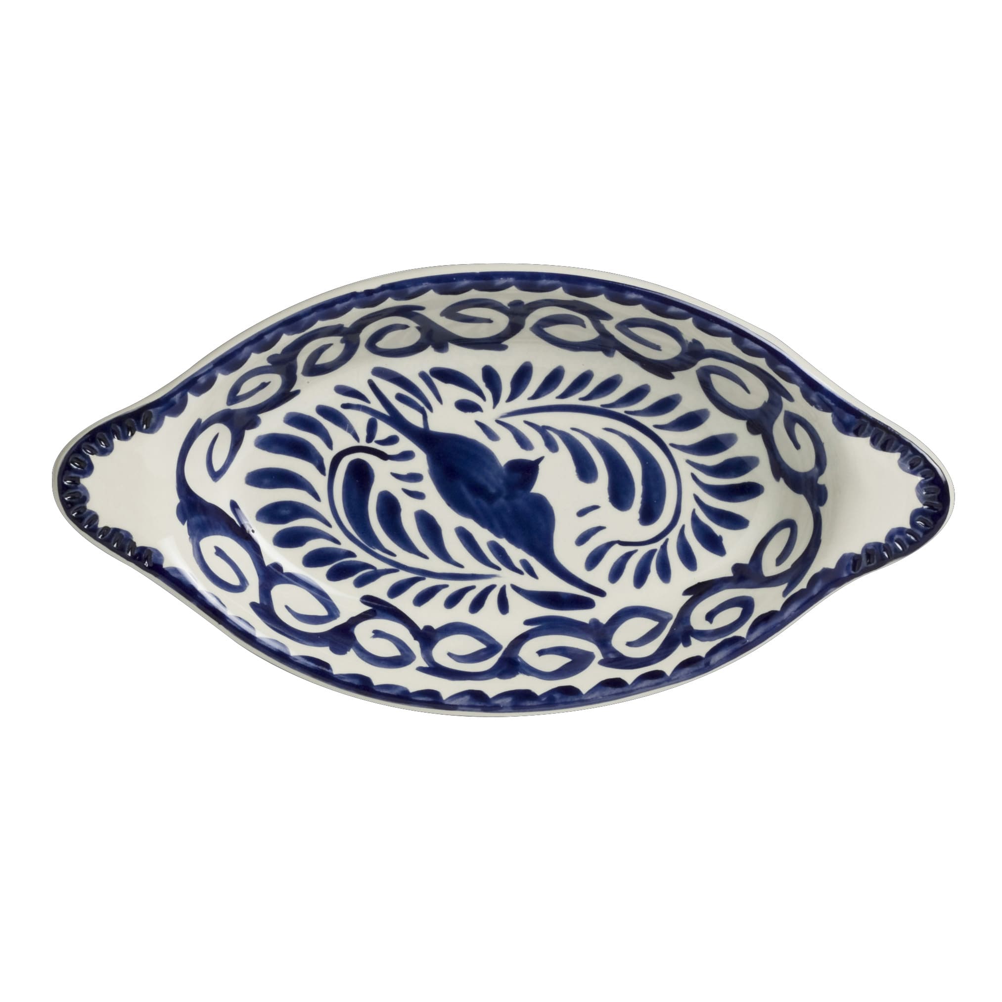 Steelite A120P152 Anfora Puebla Blue Oval Rarebit L 10.0" W 5.0" (12.0 oz) 12/Case