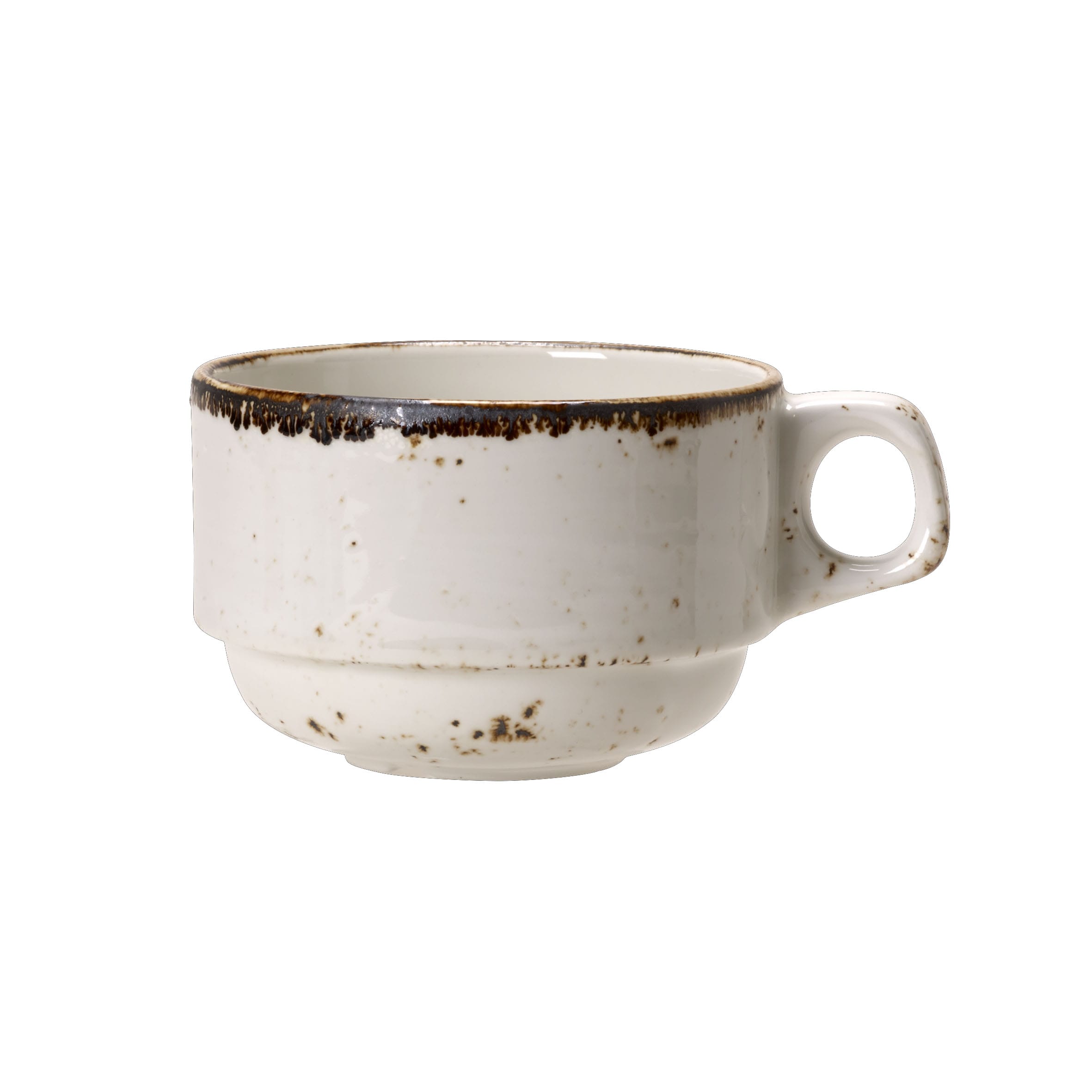 Steelite 11550217 Steelite Performance Craft White Slimline Stacking Cup L 4.375" W 3.375" H 7.0" (7.0 oz) 36/Case