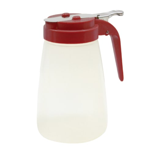 TableCraft PP10RE Modern Collection Syrup Dispenser Red Polypropylene  10 Oz