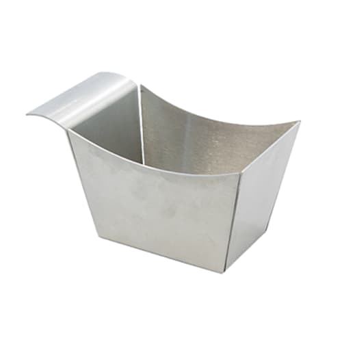 TableCraft SSB Square Side Basket Solid Stainless Steel 5.38" x 3.38" x 3.12"