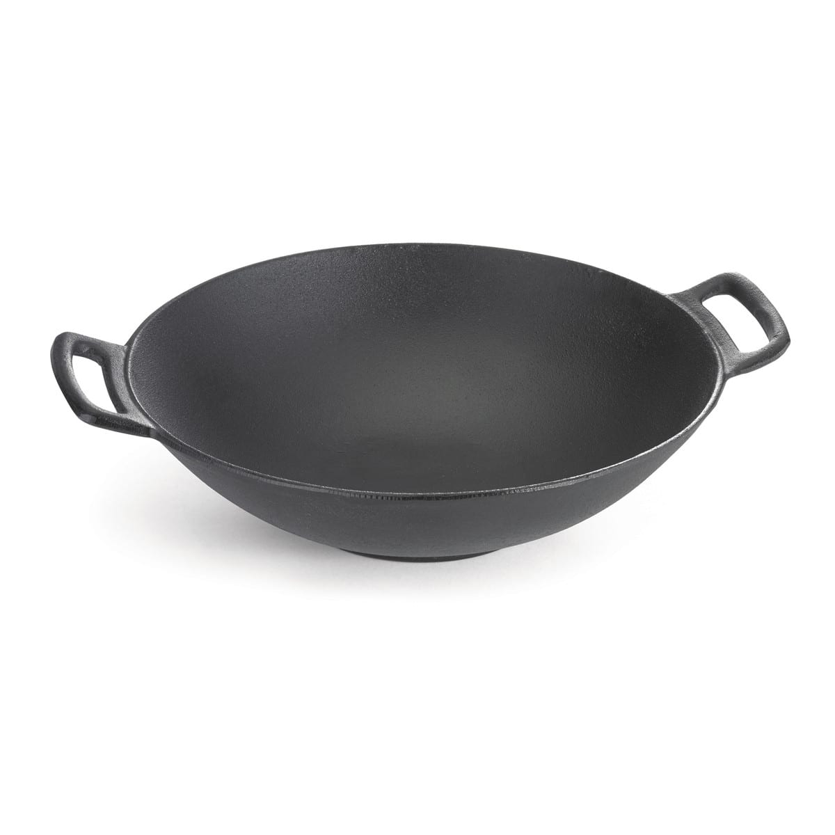 TableCraft CW30116 Cash & Carry Cast Iron Cookware Round Wok - Quarts Iron (Cast Iron)  6 Qt