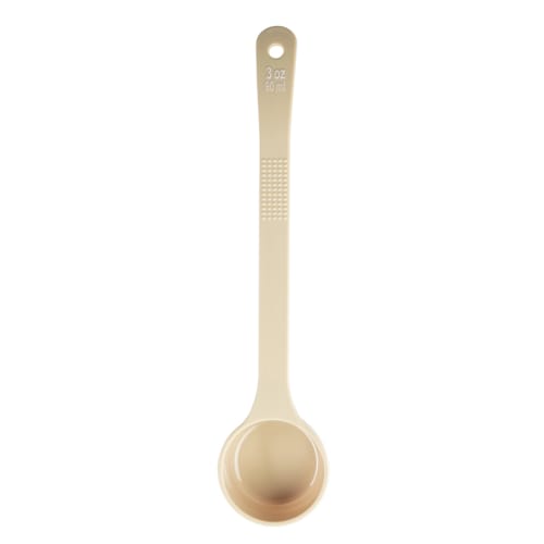 TableCraft 10648 Long Handle Spoonout Solid Beige Polycarbonate 3 Oz