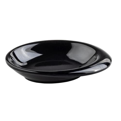 TableCraft 10314BK Oval Mini Bowl Black Melamine 1.5 Oz