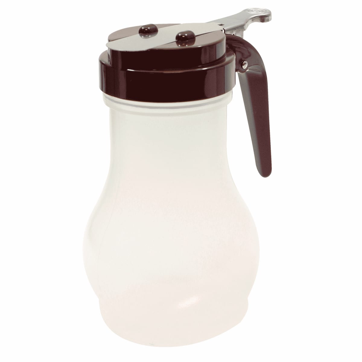 TableCraft PP410B Teardrop Syrup Dispenser Brown Polypropylene  10 Oz