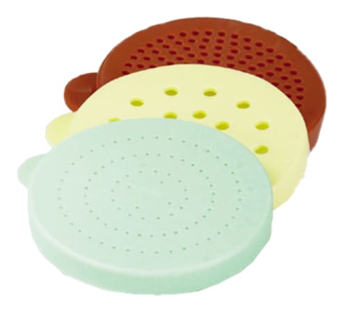 TableCraft 166CT Replacement Lid Dusty Rose/Rose Polyethylene Medium Ground Lid 3.50" x 3" x 0.37"