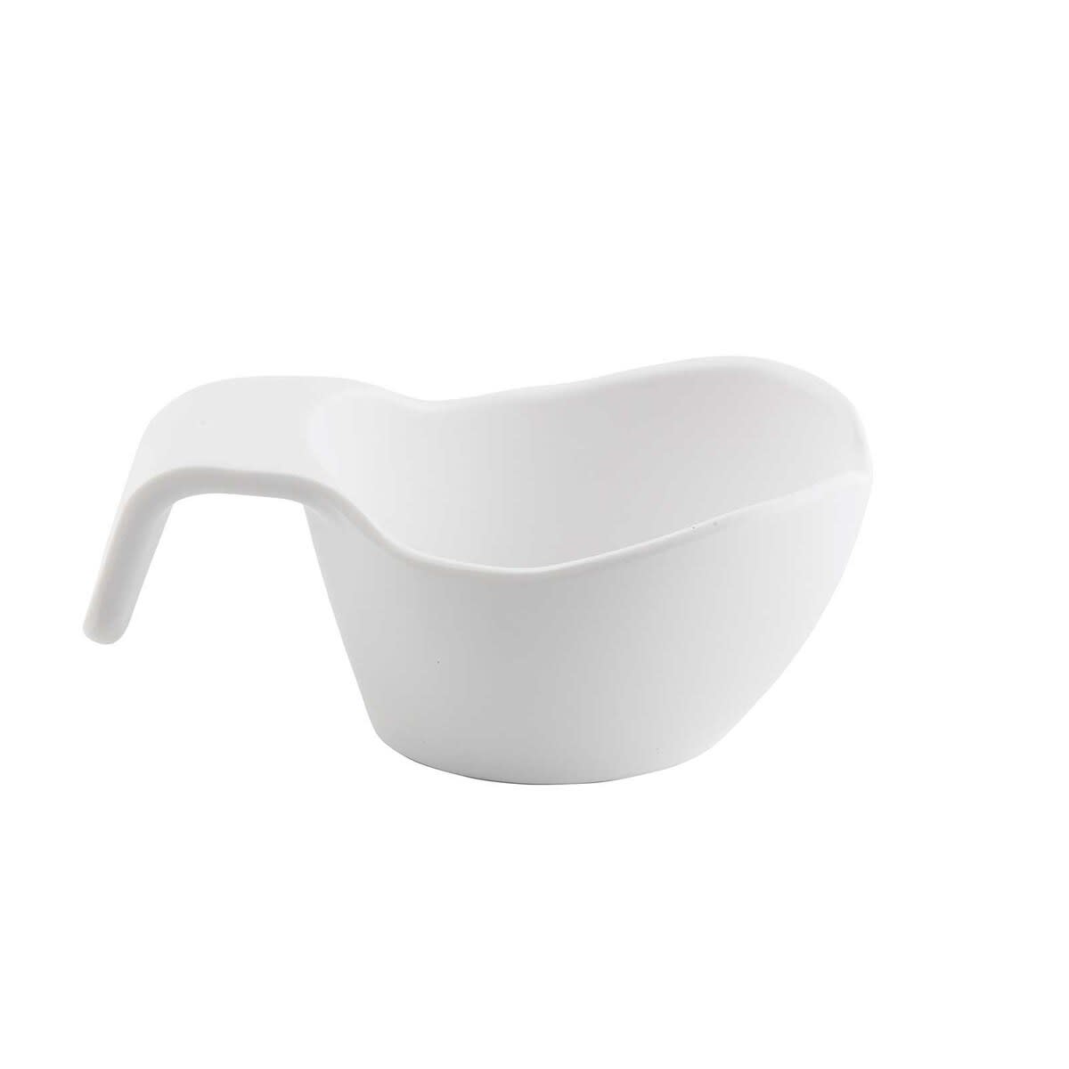 TableCraft 11677 Stackable Sauce Boat White Melamine 3 Oz