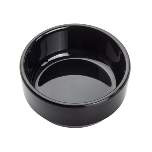 TableCraft 10312BK Round Mini Bowl Black Melamine 3 Oz