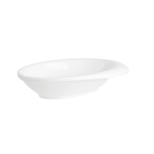 TableCraft 10314W Oval Mini Bowl White Melamine  1.5 Oz