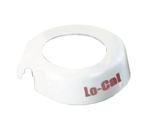 TableCraft CM5 Option Collar Lo-Cal White/Maroon Plastic Fits Option Dispensers 3.62" x 3.38" x 0.94"
