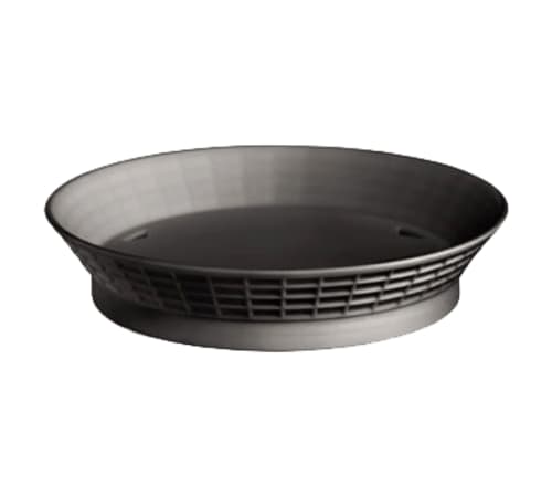 TableCraft 15759BK Diner Platter Black Polypropylene 9" x 9" x 1.79"