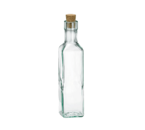 TableCraft 6085J Prima Collection Oil & Vinegar Cruet Bottles (Bottle Only) Glass  8.5 Oz