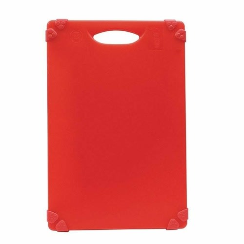 TableCraft CBG1824ARD Cash & Carry Grippy Cutting Board Red Polypropylene 24" x 18" x 0.62"