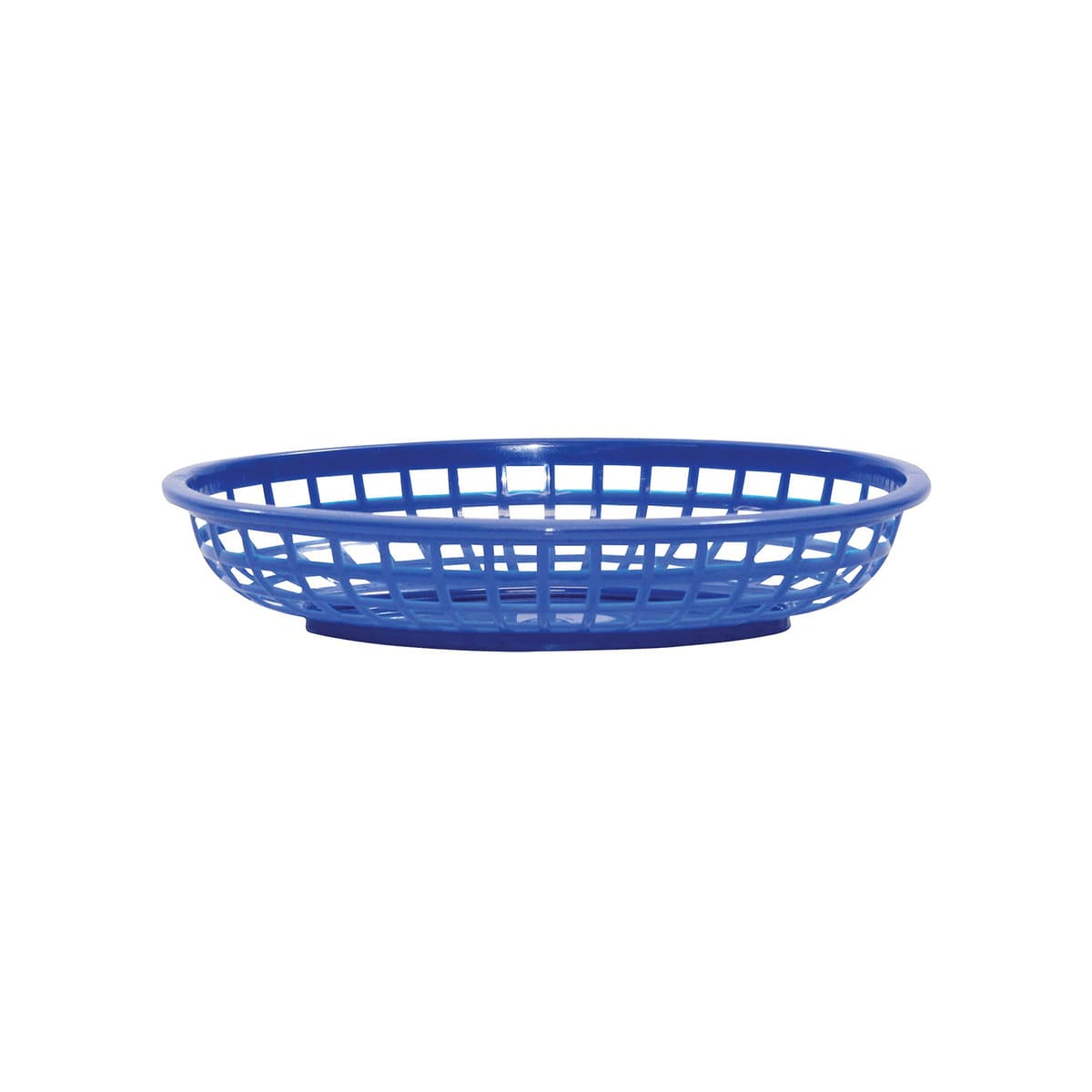 TableCraft 1074BL Oval Classic Basket Blue Polyethylene 9.38" x 6.25" x 1.88"