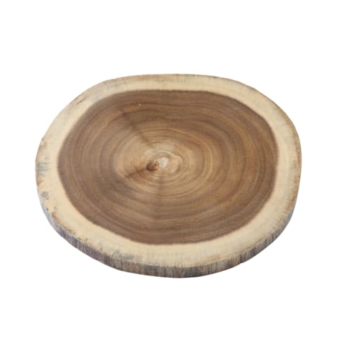 TableCraft 11299 Cash & Carry Acacia Collection Round Serving Board Wood (Acacia) 12" x 12" x 0.75"