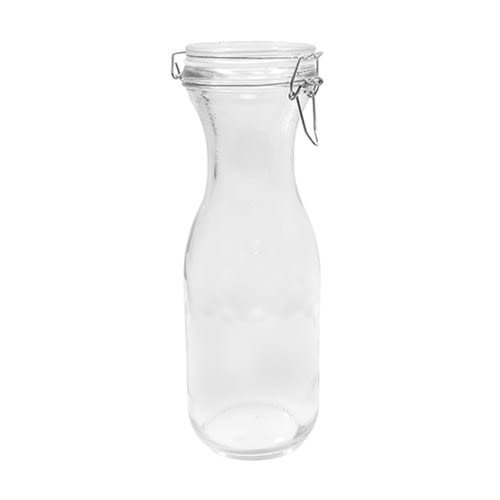 TableCraft RGC34 Cash & Carry Resealable Carafe Clear Glass (Clear Glass) Includes Silicone Gasket  34 Oz