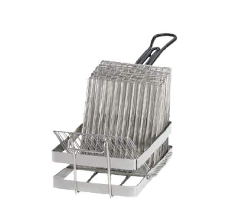 TableCraft 41 Tostada Fry Basket Nickel Plated Holds (17) 6" Tostada Shells 18" x 6.50" x 8"