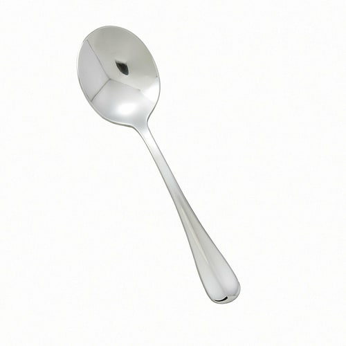 Winco 0034-04 6-15/16" Extra Heavy Weight Bouillon Spoon