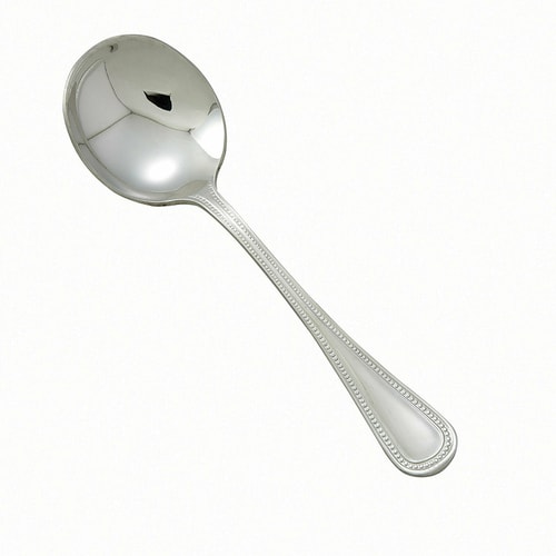 Winco 0036-04 5-7/8" Extra Heavy Weight Bouillon Spoon
