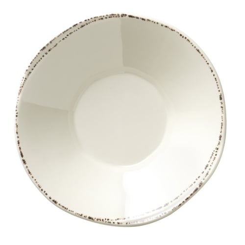 Libbey FH-513MEL 12 oz. Farmhouse Ivory White Melamine Grapefruit Bowl