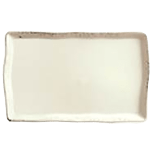 Libbey FH-711 Farmhouse® 11" x 7" Rectangle Cream White Narrow Rim Platter