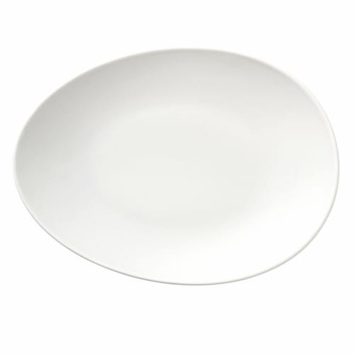 Libbey DRI-7-D Driftstone 10.875" x 8.5" Oval Driftwood Coupe Plate
