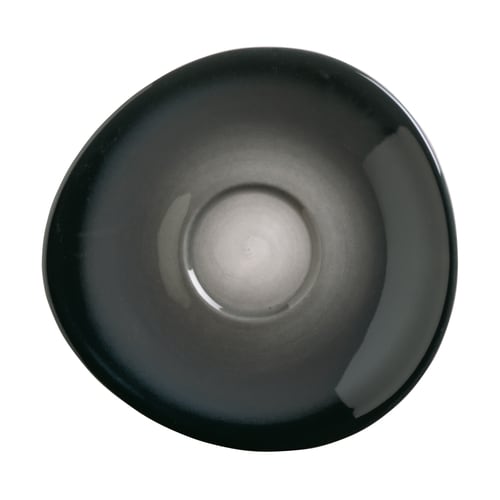 Libbey PEB-17-O Pebblebrook 6.25" Round Obsidian Saucer