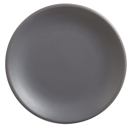 Libbey DRI-1-G Driftstone 6" Round Granite Coupe Plate