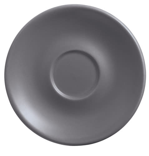 Libbey DRI-14-G Driftstone 6" Round Granite Saucer