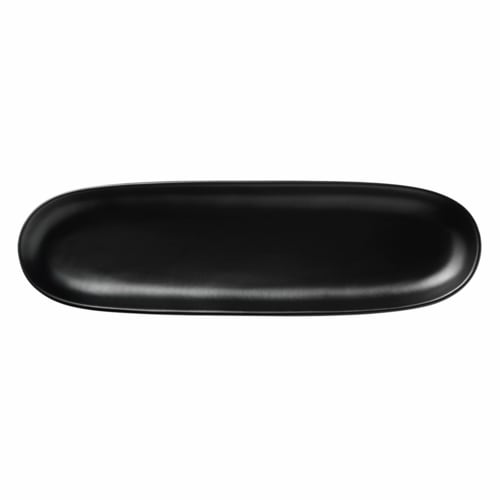 Libbey DRI-11-O Driftstone 13.25" x 4" Oval Onyx Coupe Tray