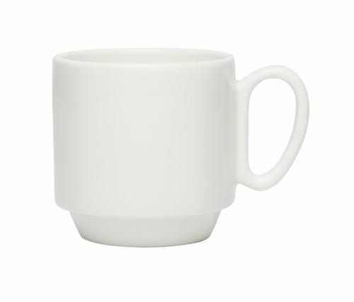 Libbey 109713 Ares 8 oz. White Royal Rideau™ Stacking Mug