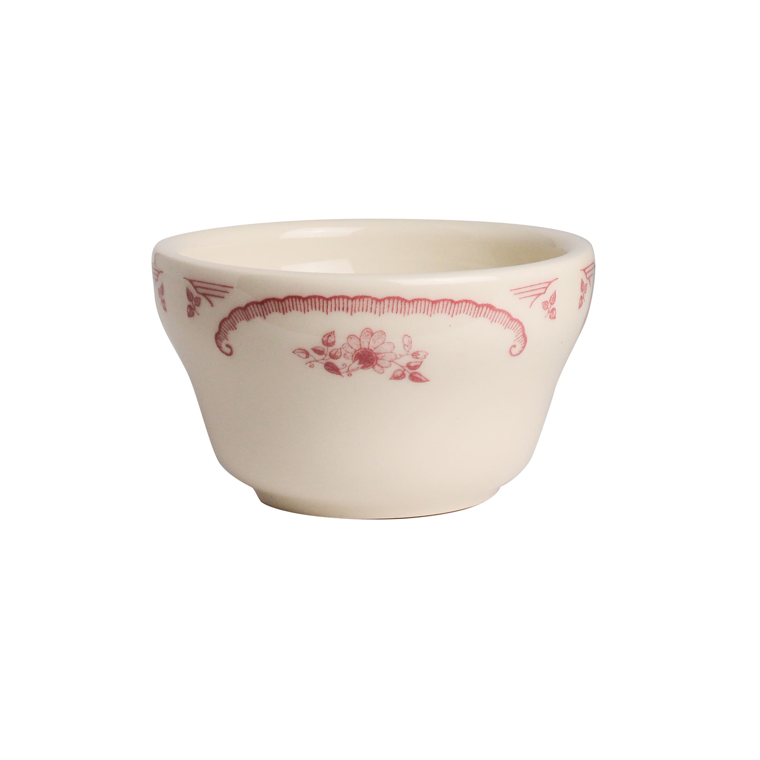 Homer Laughlin Ivory American Rose Rose Unhandled Bouillon D 3.875" H 11.75" (7.25 oz) 36/Case