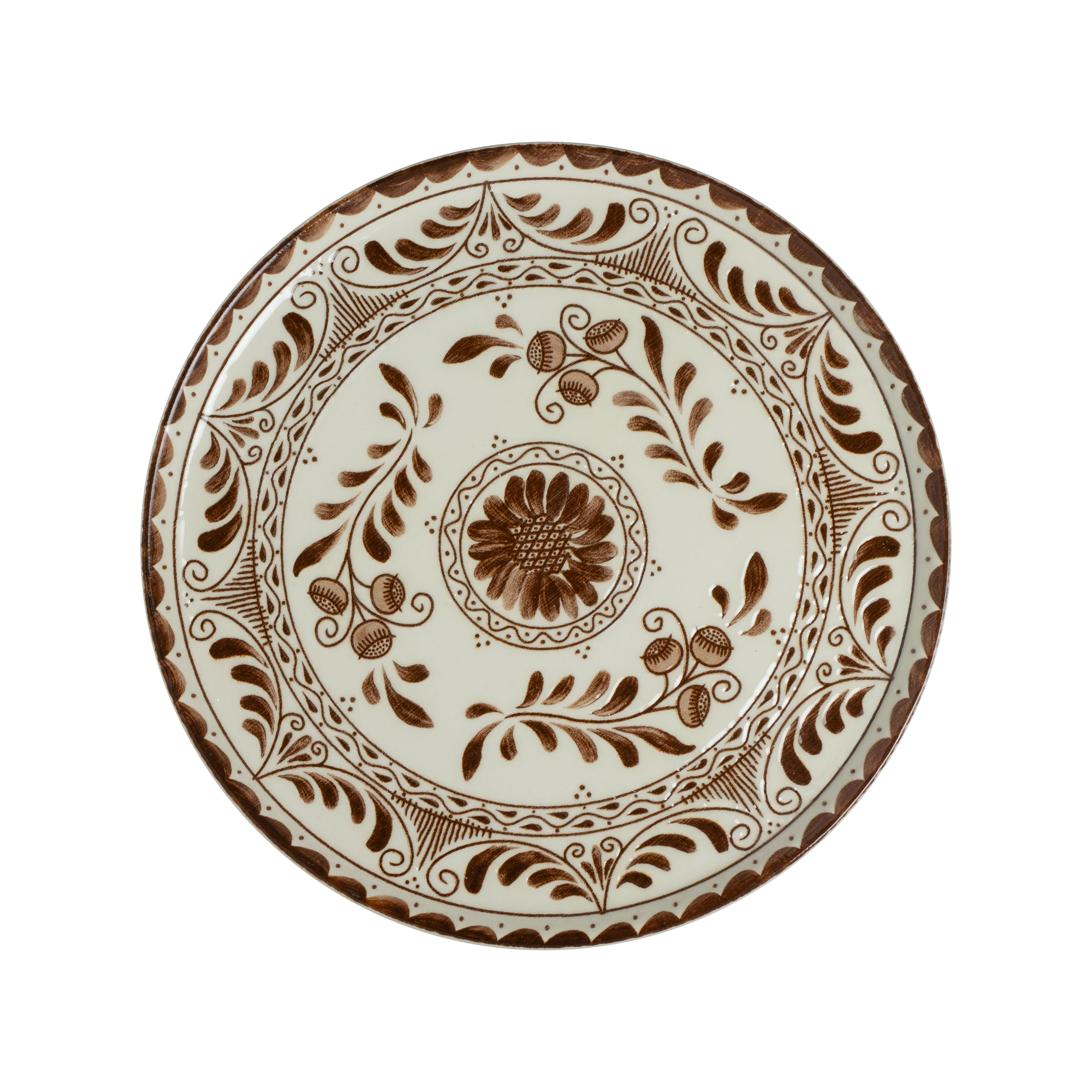 Anfora Talavera Motiva Talavera Motiva Brown Plate D 10.75" 6/Case