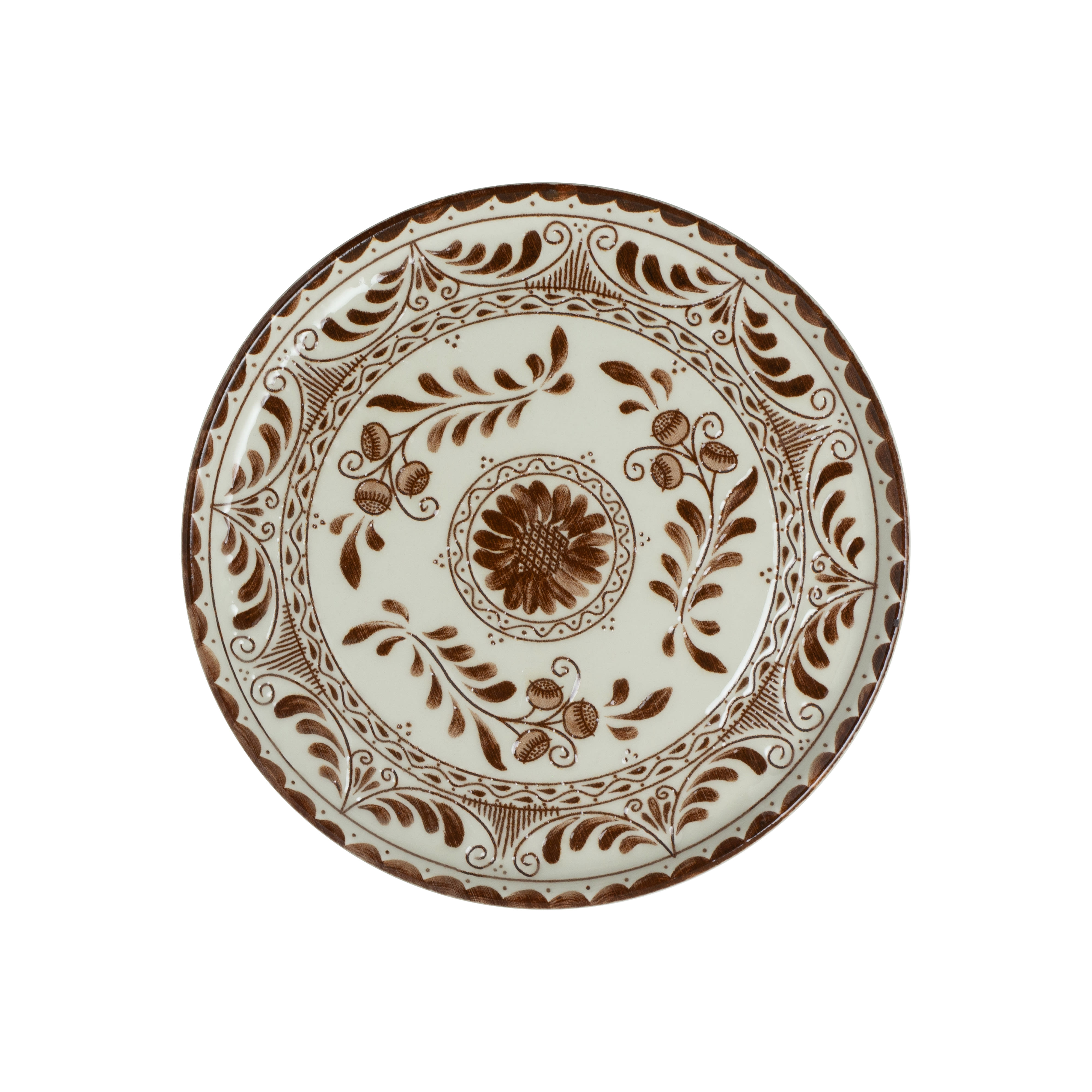 Anfora Talavera Motiva Talavera Motiva Brown Plate D 9.0" 12/Case