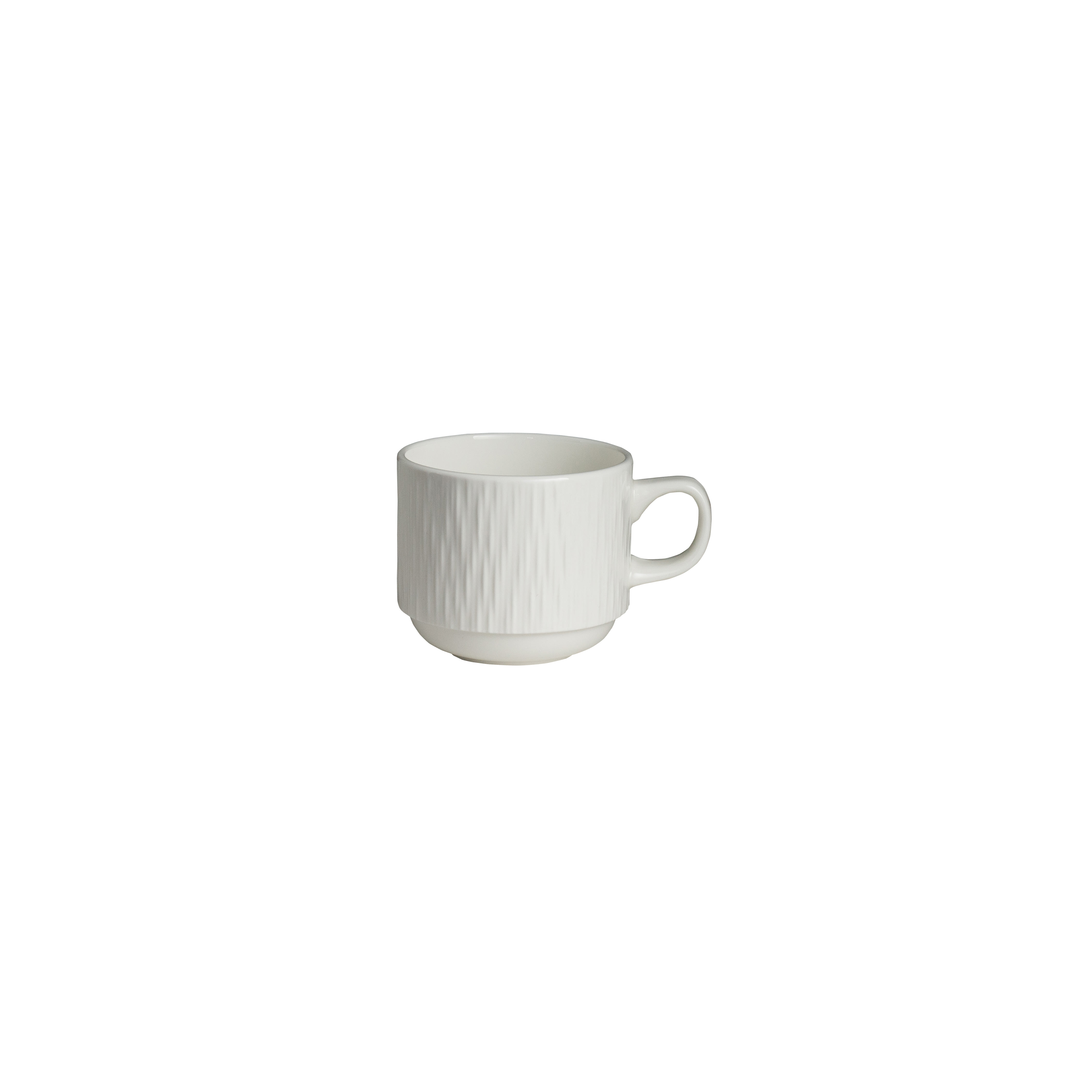 Folio Bone Lucia Stack Cup L 4.125" W 3.125" H 2.5" (8.0 oz) 36/Case