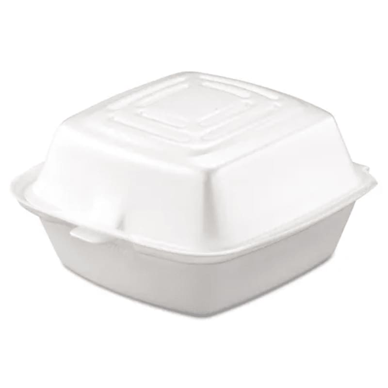 Dart 50HT1 Foam Hinged Lid Containers, White, 500/Carton