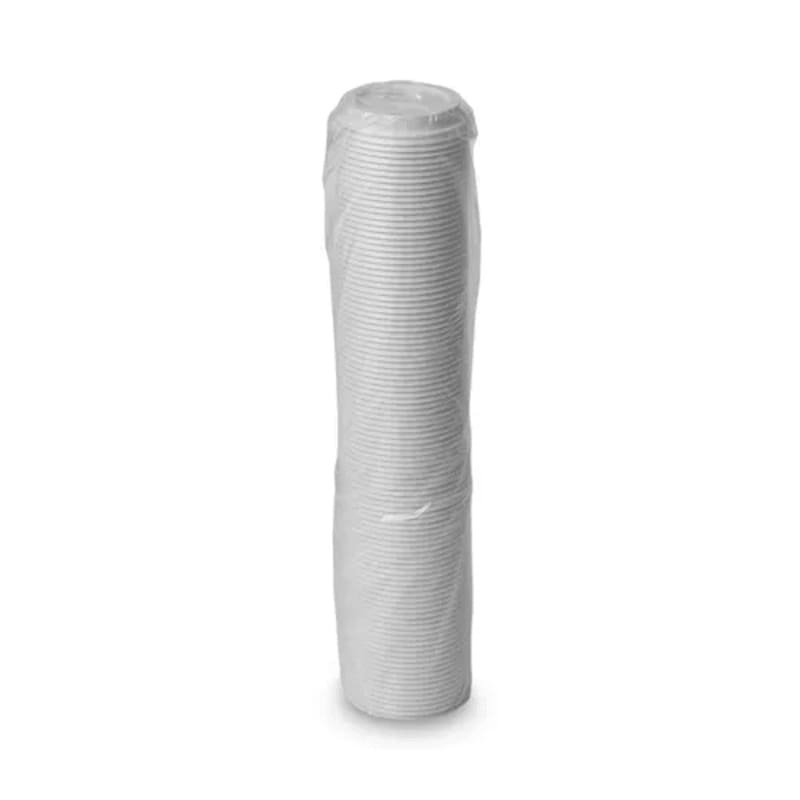Dixie D9542PK Dome Drink-Thru Lids, Fits 10 oz to 20 oz Dixie Paper Hot Cups, White, 100/Pack