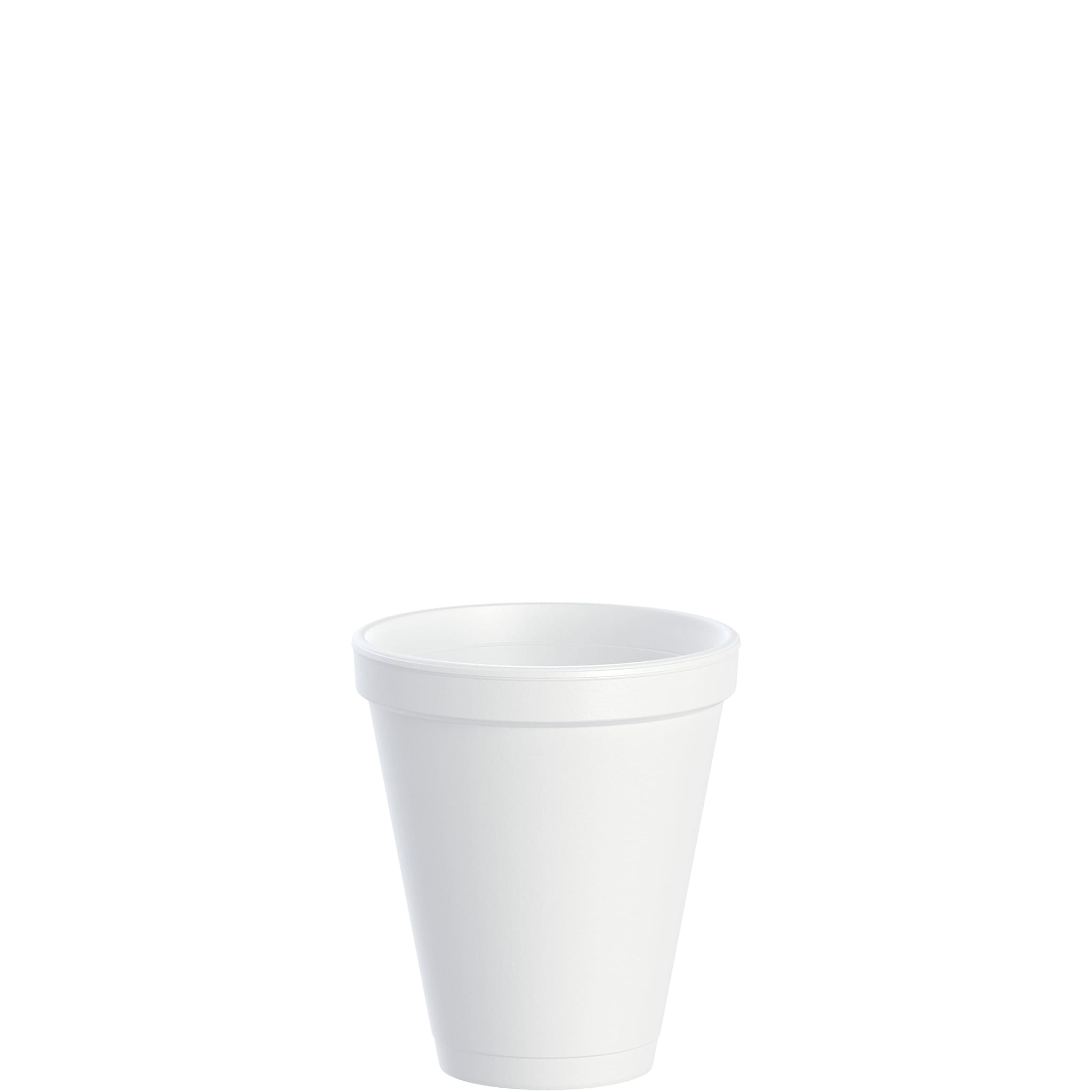 Dart 12J16 Foam Squat Drink Cups, 12 oz, White, 1,000/Carton