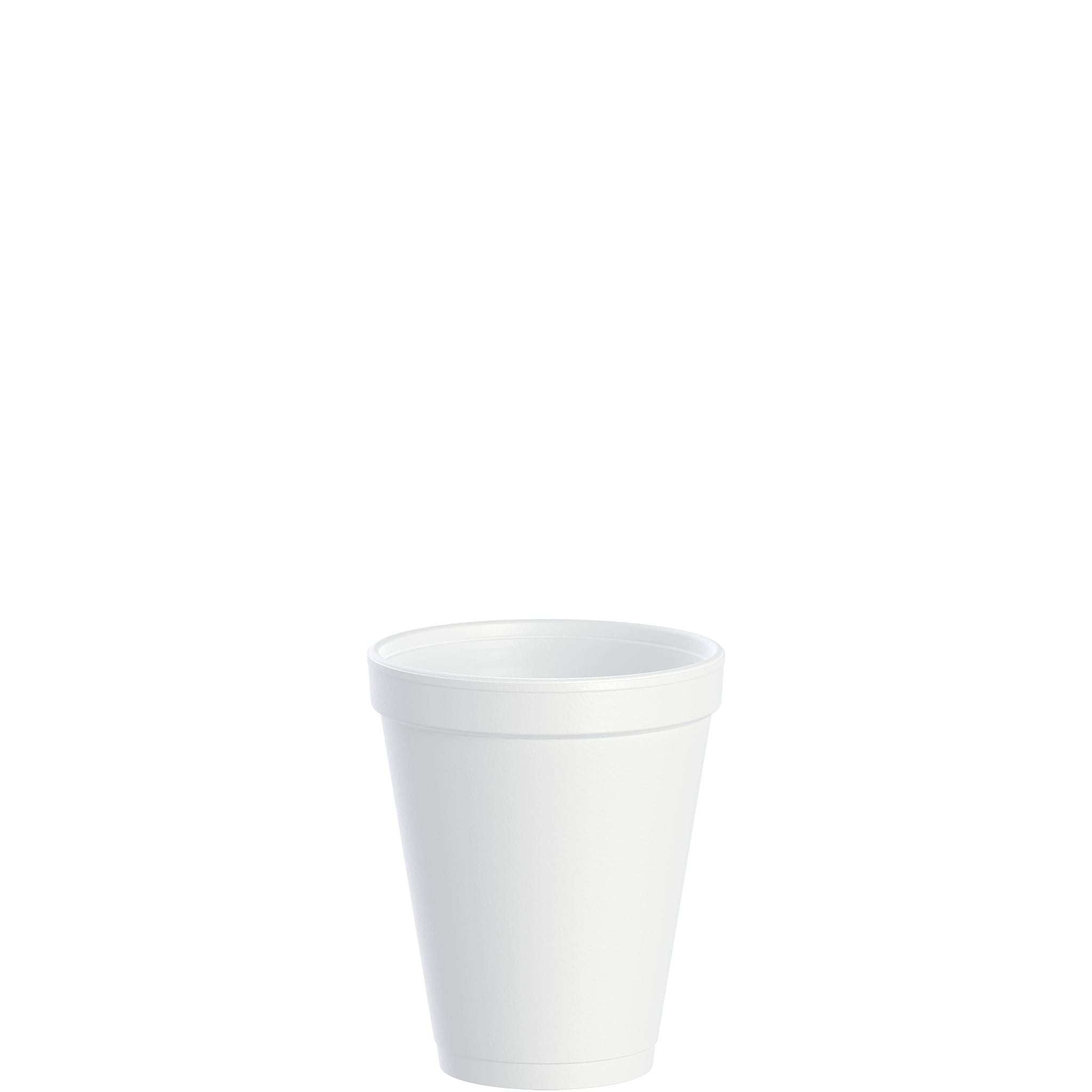 Dart 10J10 Foam Drink Cups, 10 oz, White, 25/Bag, 40 Bags/Carton