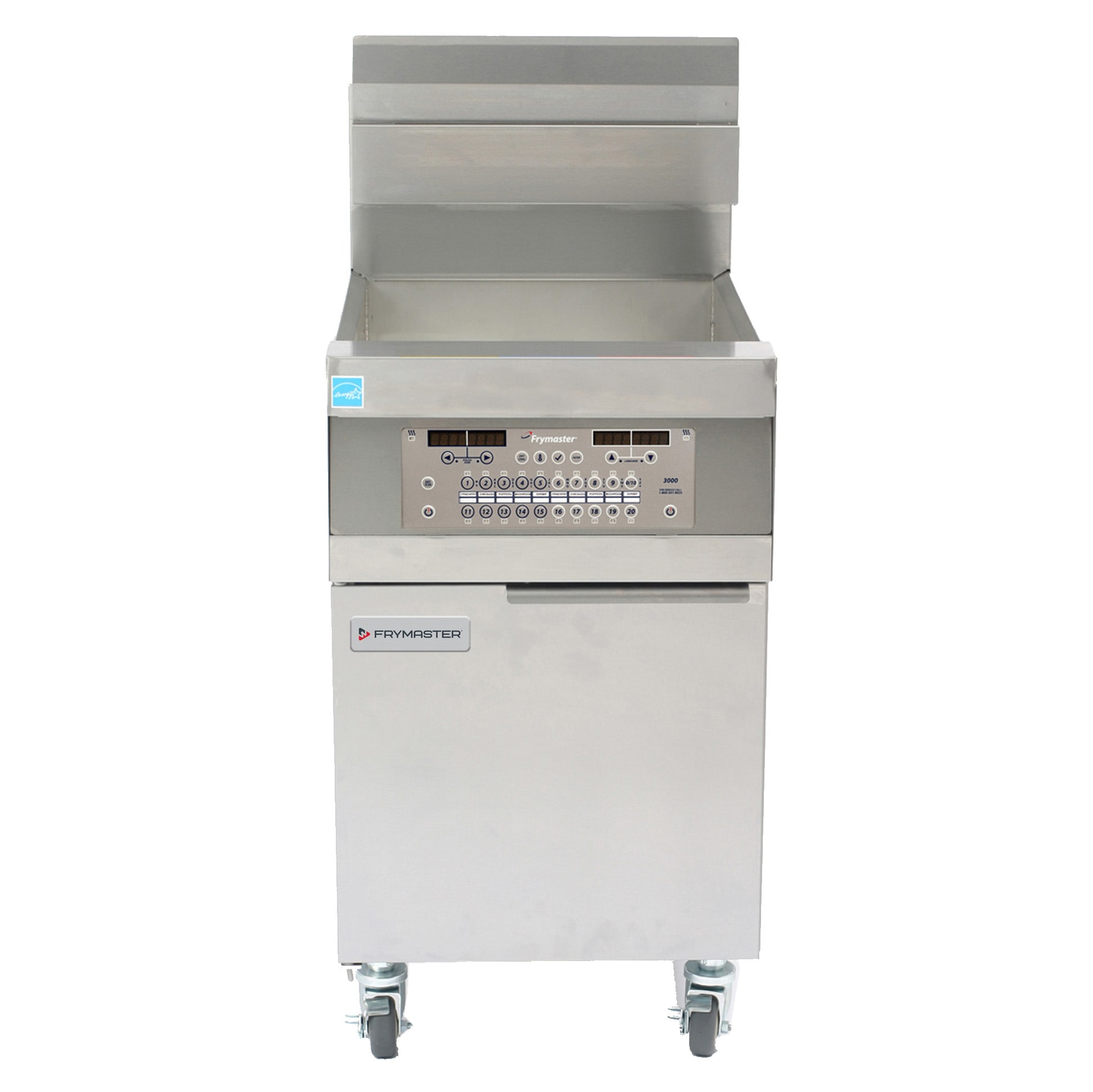 Frymaster LHD165 100 lb. Tube-Style Natural Gas Floor Deep Fryer, 1-Pot, w/ SMART4U 3000 Controller