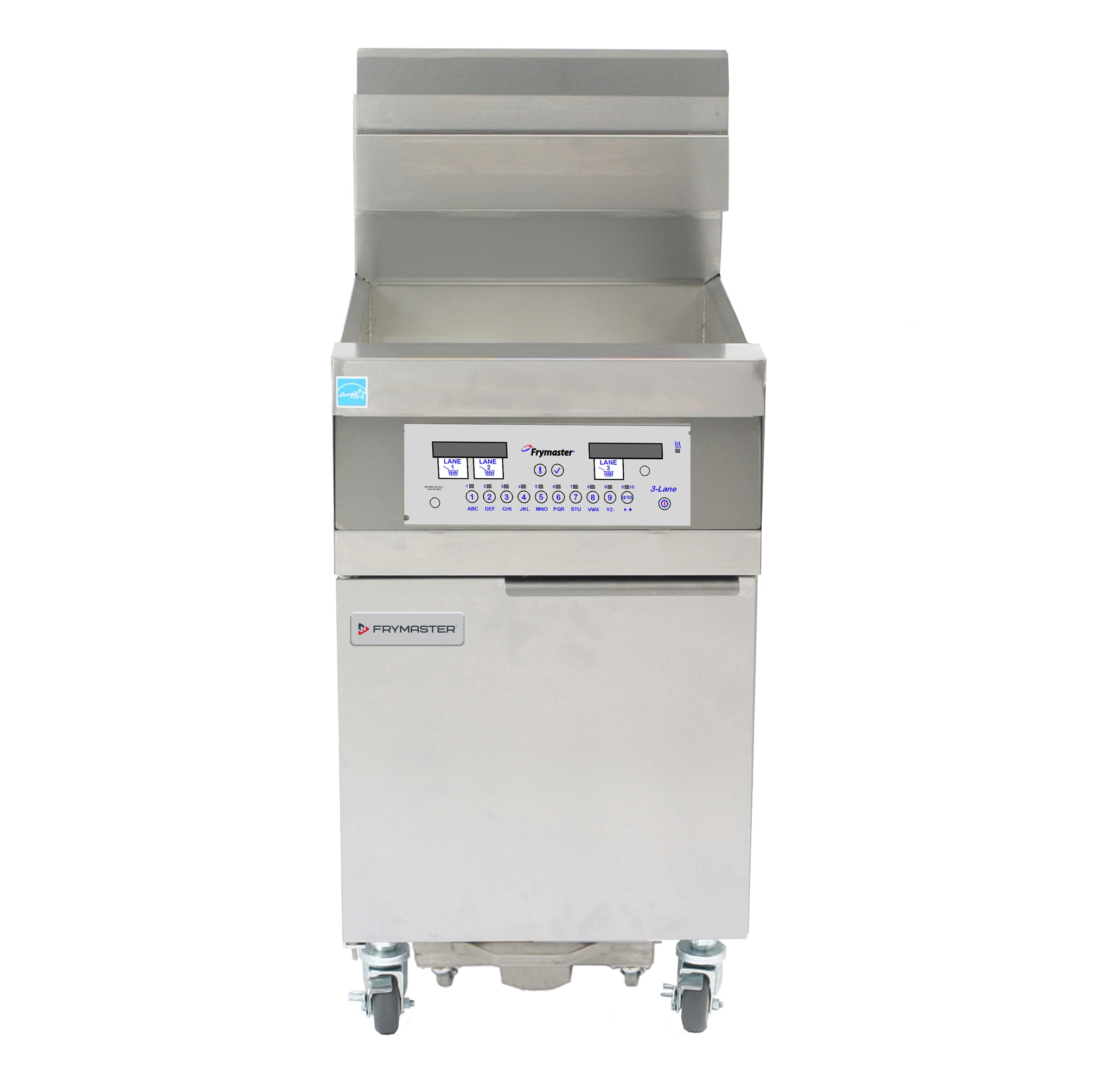 Frymaster 11814GF 63 lb. Tube-Style Natural Gas Floor Deep Fryer, 1-Pot, w/ SMART4U 3000 Controller