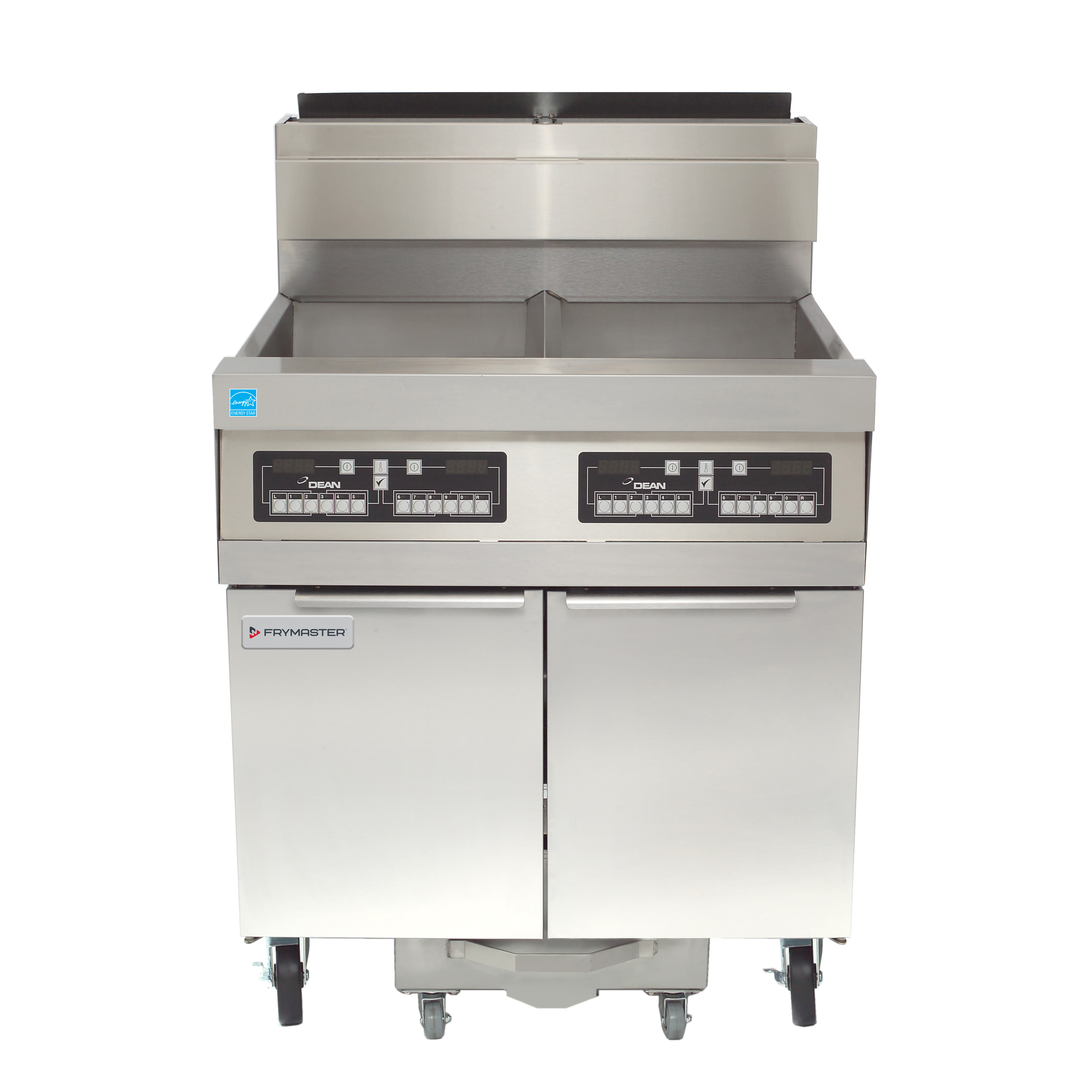Frymaster SCFHD360G Decathlon HD 240 lb. Tube-Style Natural Gas Floor Deep Fryer, 3-Pot, w/ CM3.5 Controller