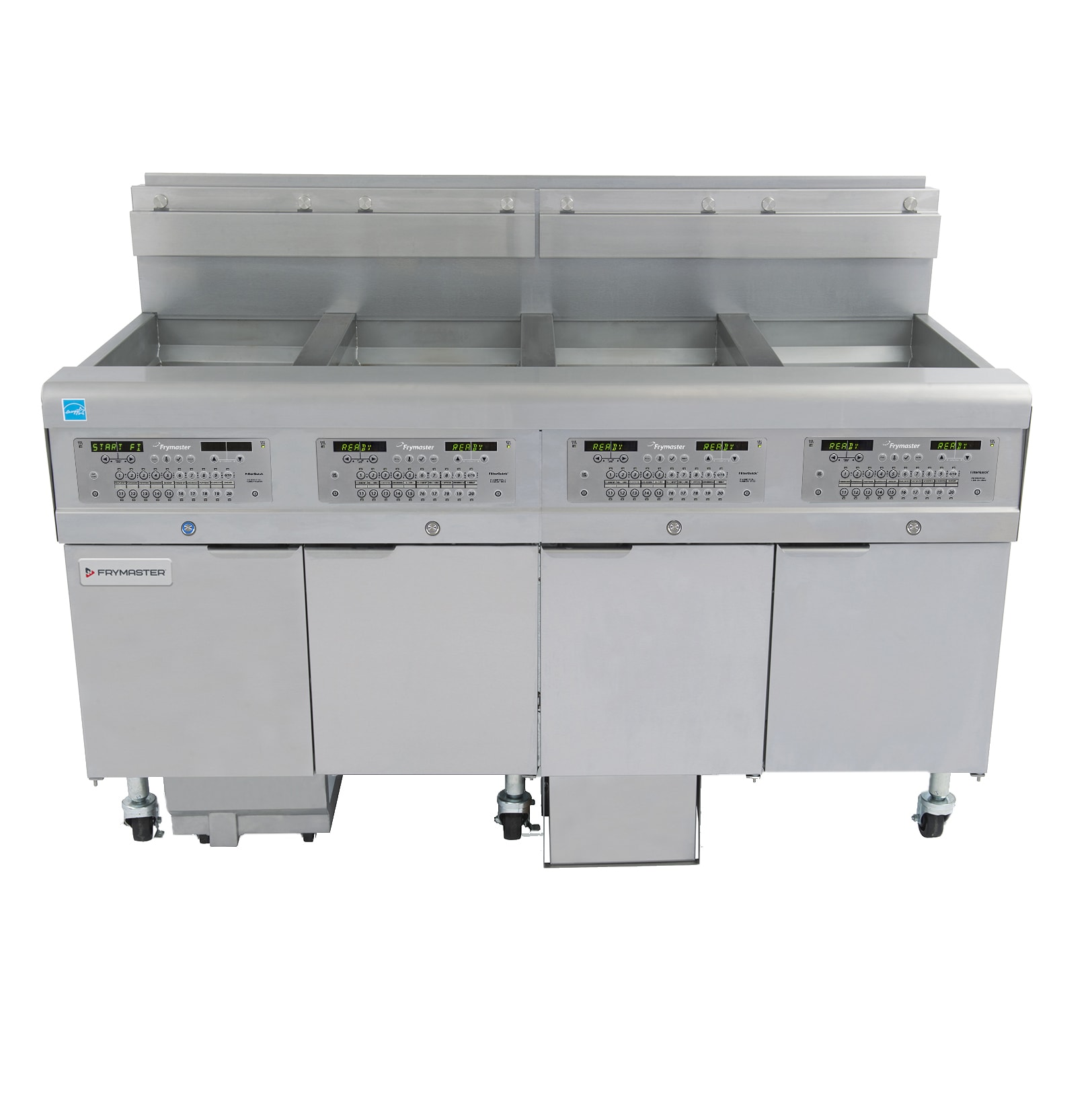 Frymaster 4FQG30U FilterQuick® 120 lb. Open-Pot LP Gas Floor Deep Fryer, 4-Pot, w/ easyTouch® Controller