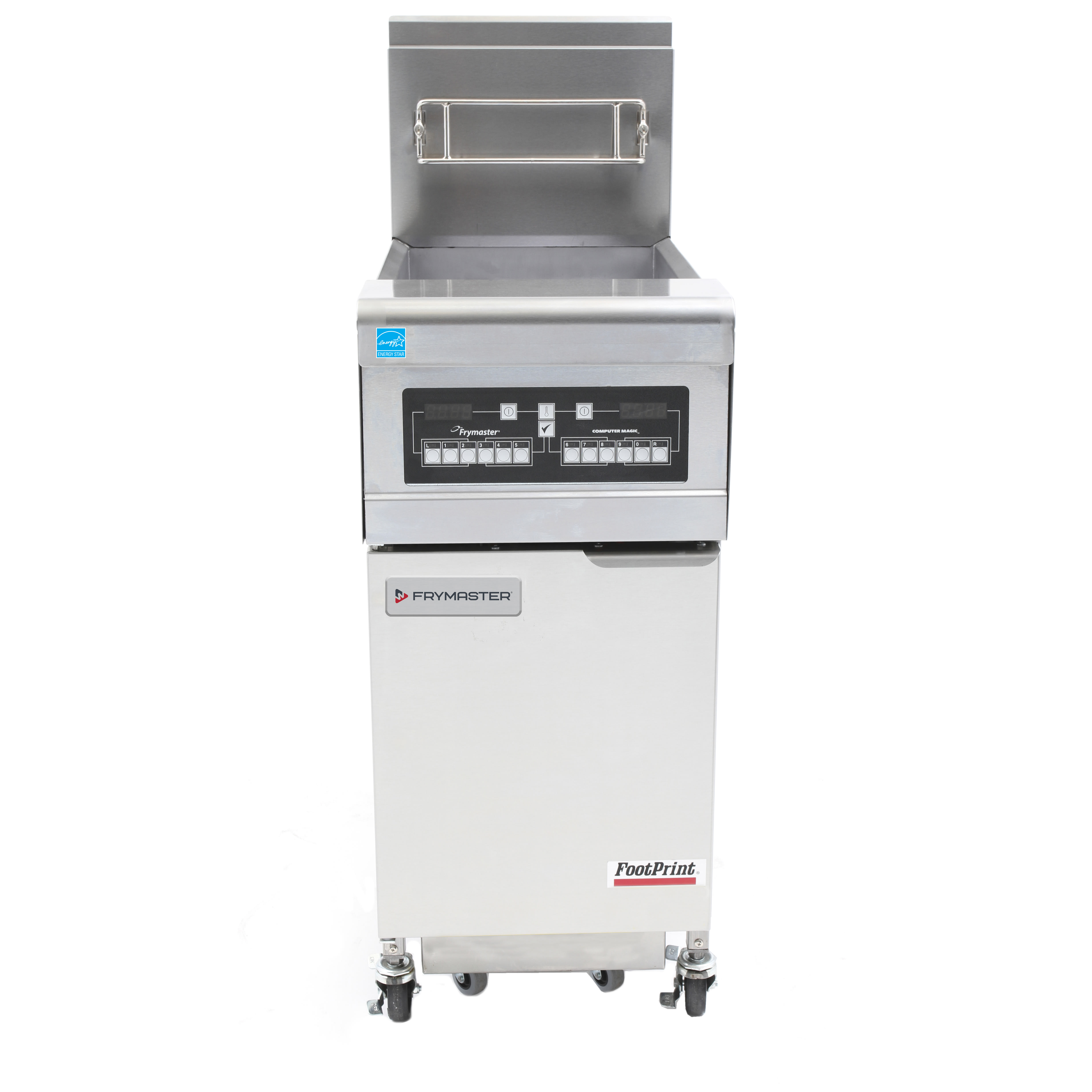Frymaster FPH155 50 lb. Open-Pot Natural Gas Floor Deep Fryer, 1-Pot, w/ CM3.5 Controller