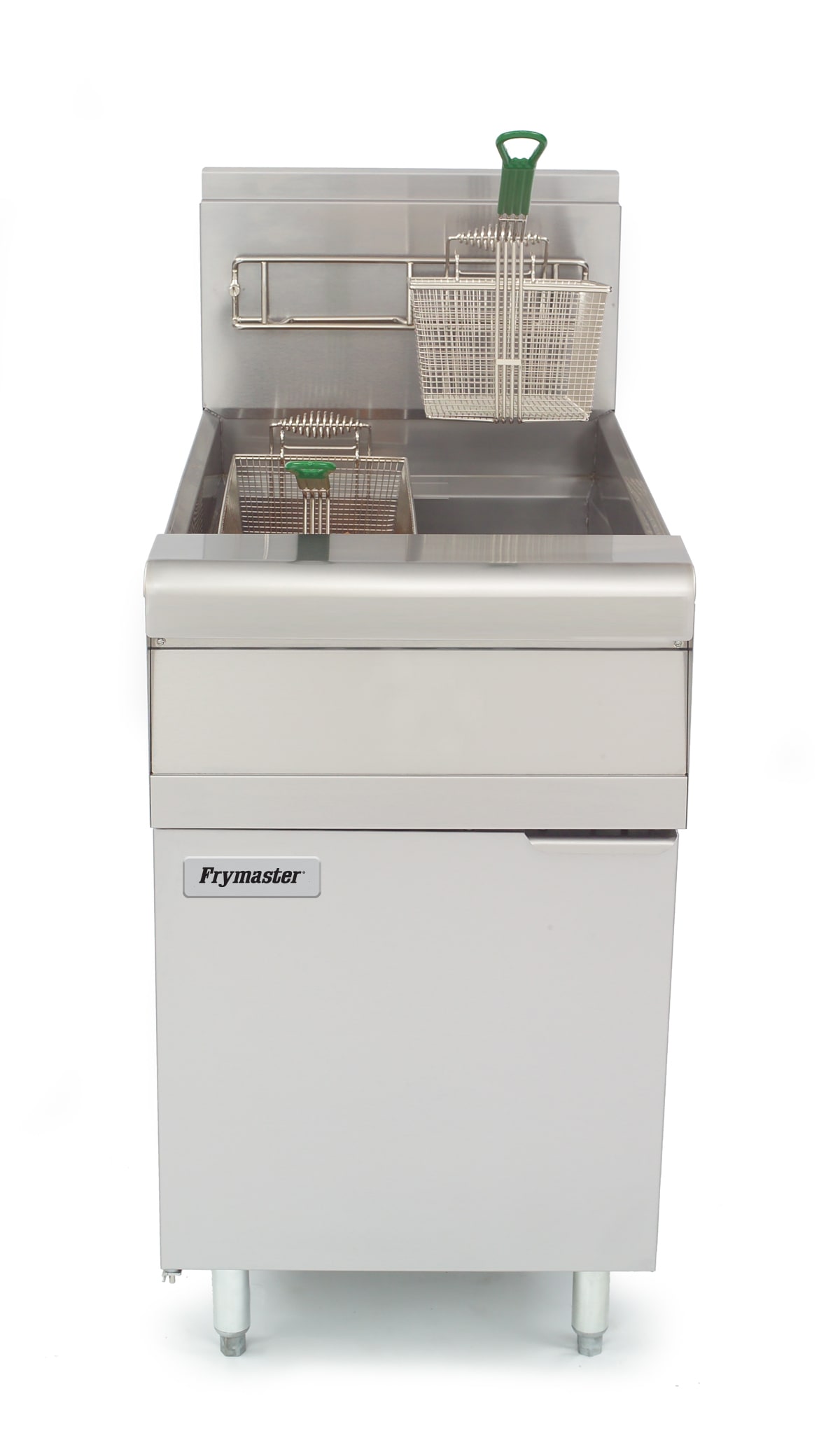 Frymaster MJ1CF 80 lb. Open-Pot Natural Gas Floor Deep Fryer, 1-Pot, w/ Millivolt Controller