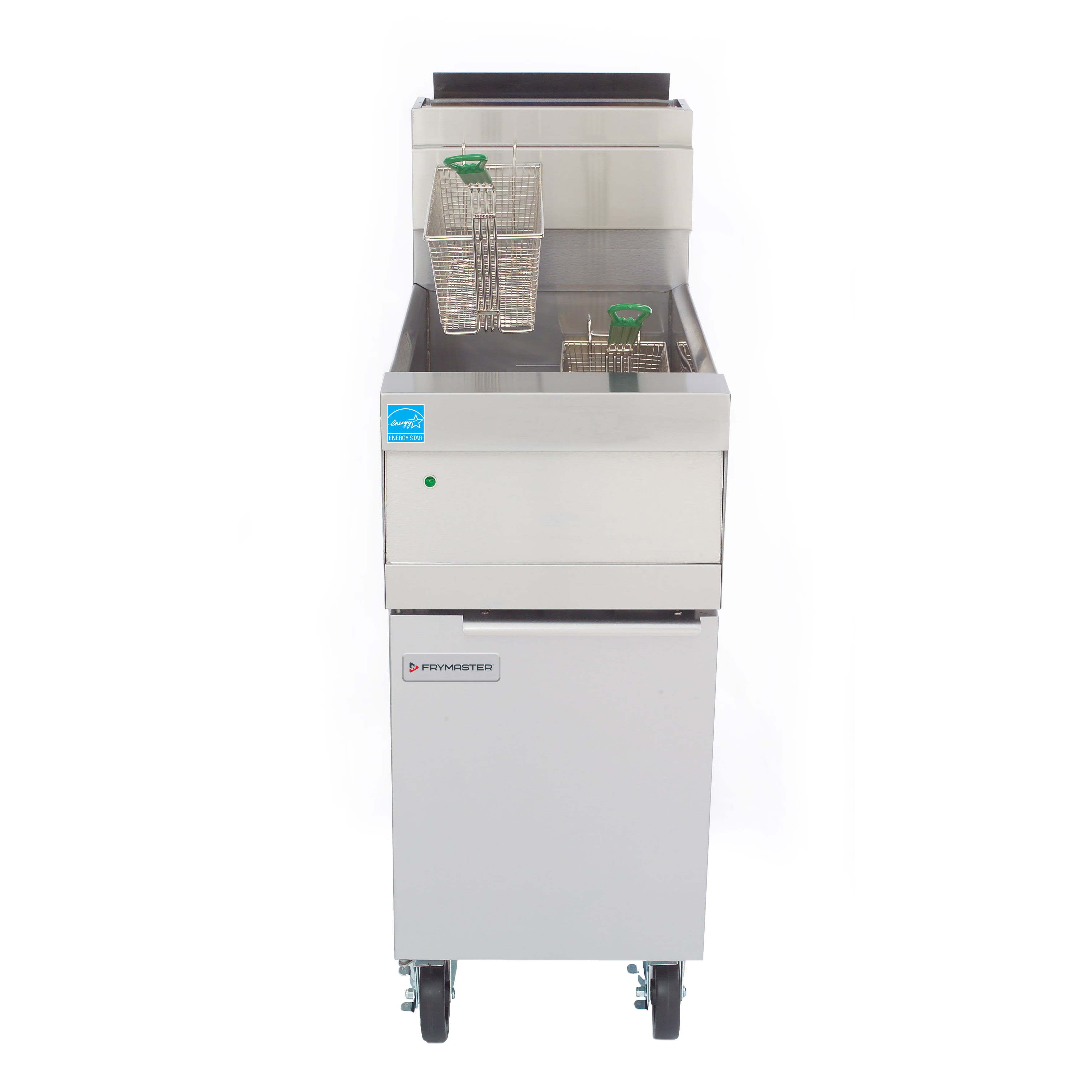 Frymaster HD150G Decathlon HD 50 lb. Tube-Style Natural Gas Floor Deep Fryer, 1-Pot, w/ THERMATRON Controller