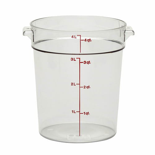 Cambro RFSCW4135 Camwear 4 Qt Round Food Storage Container