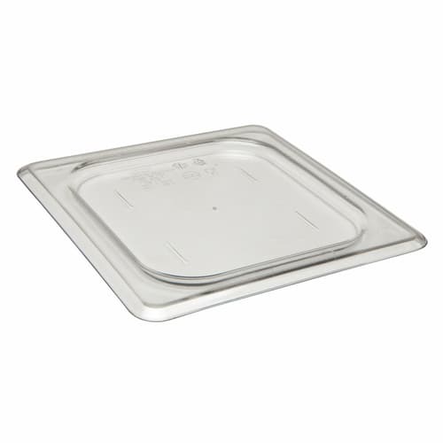 Cambro 60CWC135 Camwear 1/6 Size Clear Polycarbonate Flat Lid