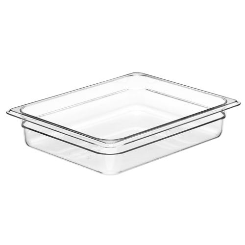 Cambro 22CW135 Camwear 1/2 Size Clear Polycarbonate Food Pan - 2 1/2" Deep