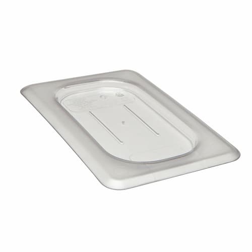 Cambro 90CWC135 Camwear 1/3 Size Clear Polycarbonate Flat Lid