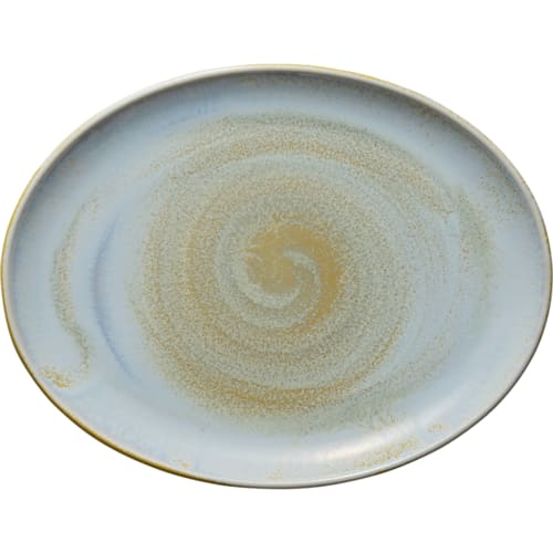 Libbey 801223641000100 Heart & Soul 14.25" x 11" Oval Breeze Coupe Platter